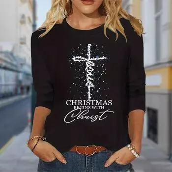 Женские осенние топы, свободная футболка с принтом кота, повседневная футболка с длинным рукавом, верхняя блузка XS зелёный