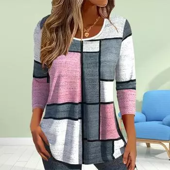 Женские осенние топы, свободная футболка с принтом кота, повседневная футболка с длинным рукавом, верхняя блузка XS розовый