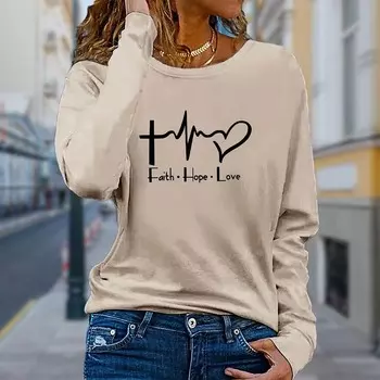 Женские осенние топы, свободная футболка с принтом кота, повседневная футболка с длинным рукавом, верхняя блузка XS синий