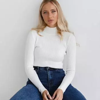 Женские осенние топы Зимние базовые полуводолазки Вязаные нижние теплые свитера Женские пуловеры Однотонные модные облегающие деловые женские топы One size вино красного