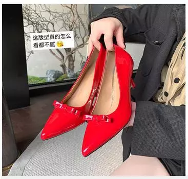 Женские остроносые туфли на шпильке с мелким носком, сексуальные модные женские туфли, весенние новинки, свадебные банкетные туфли на высоком каблуке 35