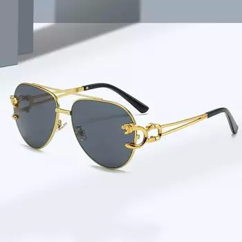 Женские овальные женские винтажные мужские очки в металлической оправе, оттенки UV400