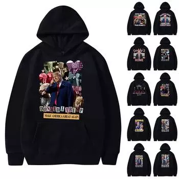 Женские оверсайз-свитшоты, пуловеры, флисовые свитера с длинным рукавом и карманами, зимние осенние наряды L чёрный