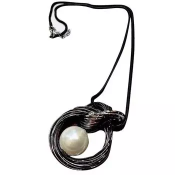 Женские ожерелья с подвеской-капелькой, длинная цепочка для свитера с декоративным кристаллом, ожерелье с подвеской белый