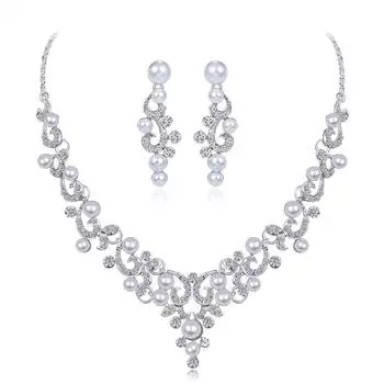 Женские ожерелья, серьги, ювелирные наборы бижутерии B0910030