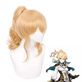 Женские парики из синтетических волос, аниме, игра Genshin Impact, Jean Gunnhildr, парик с хвостиком, костюм для косплея, термостойкий One Size хаки