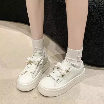 Женские парусиновые туфли 2024 года, летние новые низкие туфли с круглым носком, белые туфли, универсальные повседневные туфли для сёрфинга 35 бежевый