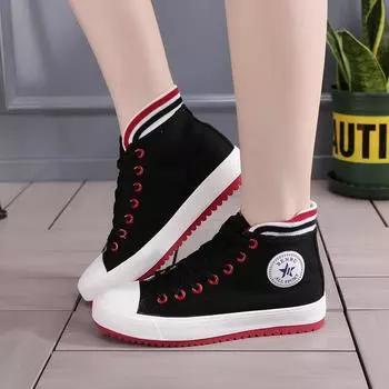 Женские парусиновые туфли Уличная мода Повседневная обувь для ходьбы Дизайнерские парусиновые кроссовки 35 белый