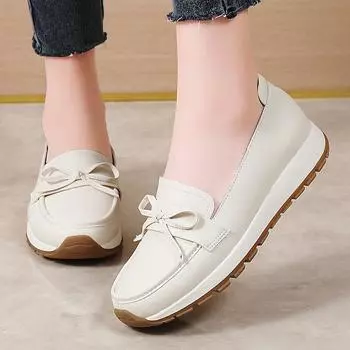 Женские пенни-лоферы из искусственной кожи, классические мокасины, повседневные, удобные, легкие, прогулочные туфли на плоской подошве, для вождения, женские туфли-лоферы 36