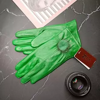 Женские перчатки из овчины и утолщенные бархатные зимние перчатки женские милые перчатки из меха кролика