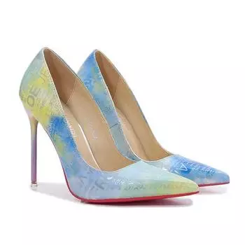 Женские пикантные туфли на высоком каблуке большого размера для ночного клуба, профессиональные рабочие туфли цвета Halo, каблук 11 см WZ 35