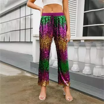 Женские пижамные штаны, одежда для сна, повседневные брюки с эластичной резинкой на талии, удобные прямые свободные брюки для йоги L горячий розовый