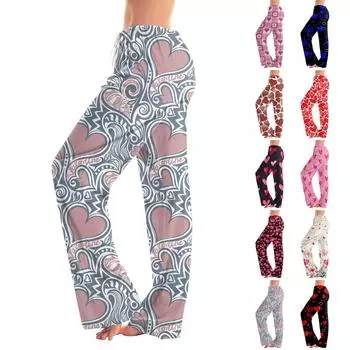 Женские пижамные штаны, одежда для сна, повседневные брюки с эластичной резинкой на талии, удобные прямые свободные брюки для йоги M синий