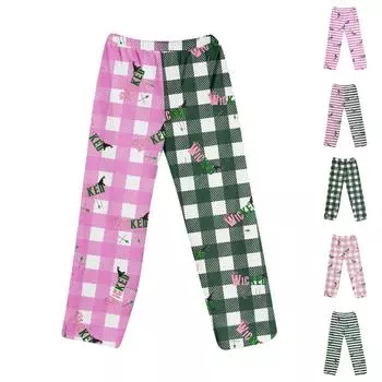 Женские пижамные штаны, одежда для сна, повседневные брюки с эластичной резинкой на талии, удобные прямые свободные брюки для йоги XXXL