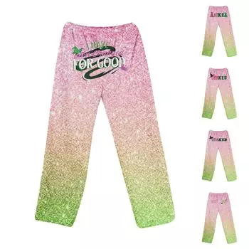 Женские пижамные штаны, одежда для сна, повседневные брюки с эластичной резинкой на талии, удобные прямые свободные брюки для йоги XXXL