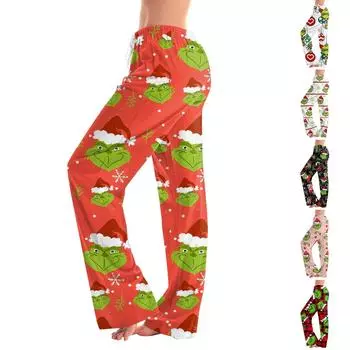 Женские пижамные штаны, одежда для сна, повседневные брюки с эластичной резинкой на талии, удобные прямые свободные брюки для йоги S белый