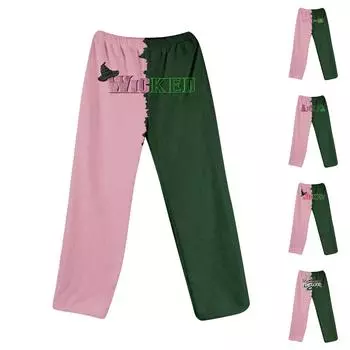 Женские пижамные штаны, одежда для сна, повседневные брюки с эластичной резинкой на талии, удобные прямые свободные брюки для йоги S