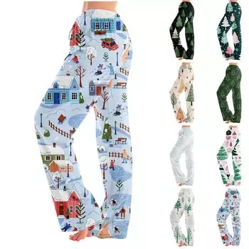 Женские пижамные штаны, одежда для сна, повседневные брюки с эластичной резинкой на талии, удобные прямые свободные брюки для йоги S бежевый