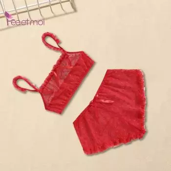 Женские пижамы с подолом из 2 шт./компл., соблазнительный однотонный комплект с косой линией на бретельках, женская одежда для сна L красный