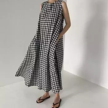 Женские платья-халтер с клетчатой спинкой S