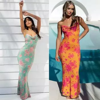 Женские платья на шнуровке, платье с запахом для женской одежды, корейская версия, свободное элегантное платье S зелёный