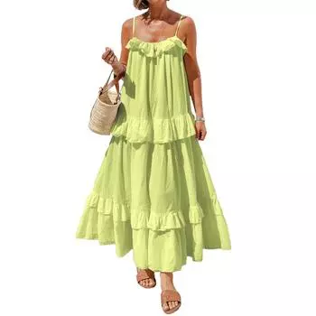 Женские платья Повседневные праздничные платья без рукавов с открытыми плечами M