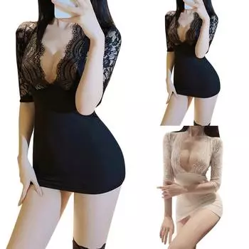 Женские платья с накладками на грудь, готические сексуальные костюмы для вечеринок в нижнем белье, красный женский комплект с повязкой One Size