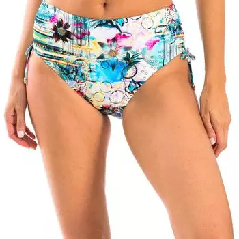 Женские плавки бикини с высокой талией W230258 3XL синий