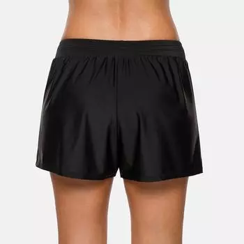 Женские плавки Charmo, свободный крой, сплошной цвет, бикини, бандажный купальник, трусы, шорты для мальчиков M чёрный