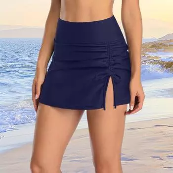 Женские плавки с мягким эластичным однотонным шнурком M