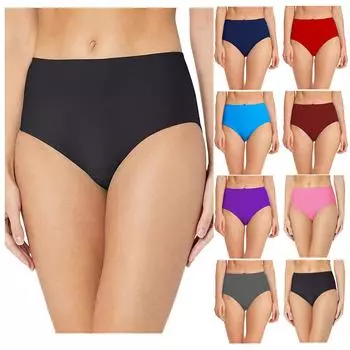 Женские плавки, высокая талия, винтажный базовый стиль, бикини с полным покрытием и раздельными купальниками, трусы, плавки XXL чёрный