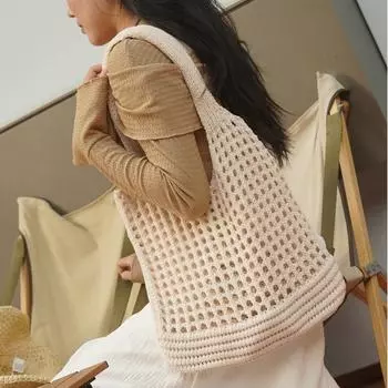 Женские плетеные клатчи с верхней ручкой, большая портативная сумка на плечо, летние пляжные кошельки, сумка-шоппер, женские сумки-тоут 37x30cm бежевый