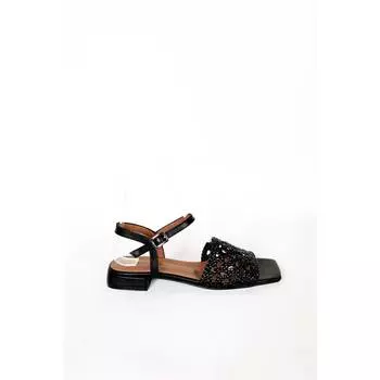 Женские плетеные сандалии на низком каблуке Новые летние удобные дышащие повседневные качественные стильные легкие сандалии