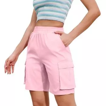 Женские плиссированные брюки-карго для походов с карманами XXL