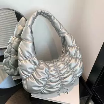 Женские плиссированные сумки на плечо с роговым узором «облако» большой вместимости уникальная женская сумка универсальная повседневная подмышечная сумка высокого качества новая