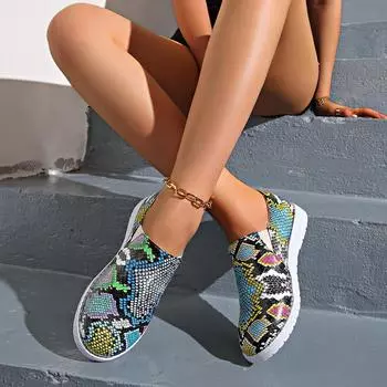 Женские плоские кроссовки, новые трендовые повседневные плоские дизайнерские туфли для женщин, легкие уличные кроссовки с круглым носком для женщин, Zapatos De Mujer 36