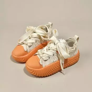 Женские плоские кроссовки, новый стиль, парусиновая обувь, осенняя толстая платформа, студенческая спортивная обувь, тренды корейской версии, обувь для нищих 35