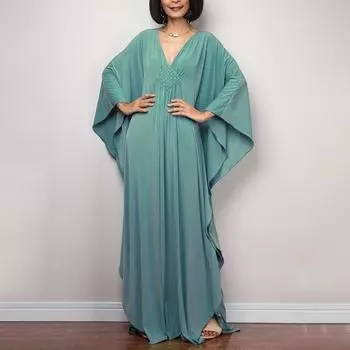 Женские пляжные кафтаны, сплошные, ручная работа, накидки для купальников, макси-платья, летние праздничные купальные костюмы One Size красный