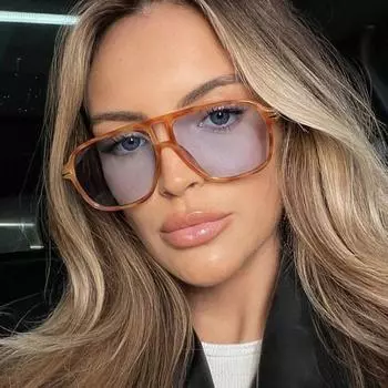 Женские пляжные очки для вождения, мужские солнцезащитные очки с защитой от ультрафиолета, модные индивидуальные солнцезащитные очки в стиле ретро в стиле хип-хоп с двойным лучом