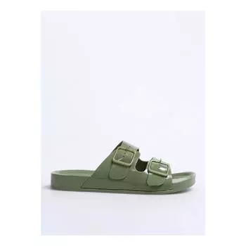 Женские пляжные тапочки цвета хаки Sefoli-new