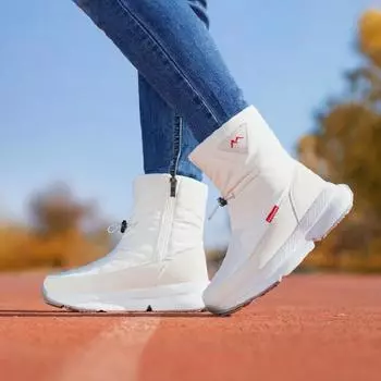 Женские плюшевые противоскользящие зимние ботинки, утепленная легкая повседневная хлопковая обувь, зимняя спортивная обувь, размеры 36–41