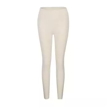 Женские плюшевые толстые наружные брюки с высокой талией для тепла и хлопкового нижнего белья в качестве основы L бежевый