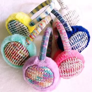 Женские плюшевые утолщенные мягкие удобные зимние теплые наушники-вкладыши для защиты ушей