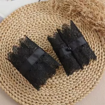 Женские поддельные рукава-манжеты на запястьях, съемные кружевные оборки, свадебное платье, поддельные рукава, браслет, расклешенные локти, манжеты