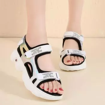 Женские походные сандалии с открытым носком для ходьбы на открытом воздухе, сандалии для водных прогулок, спортивные сандалии с регулируемым ремешком, удобные сандалии с поддержкой свода стопы, женские сандалии на платформе 33