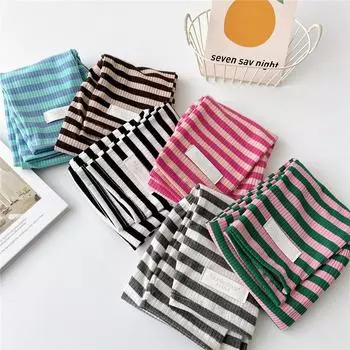 Женские полосатые нарукавники с длинным рукавом на весну/осень — идеально подходят для офиса, вождения, езды на велосипеде и интернет-знаменитостей 2D design серый