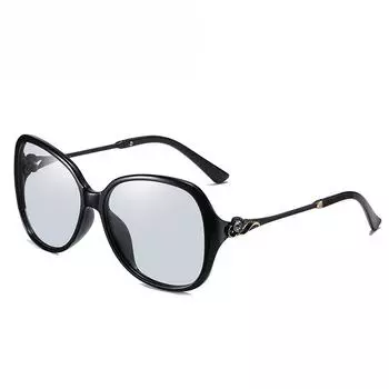 Женские поляризационные солнцезащитные очки Женские солнцезащитные очки с бриллиантами, меняющие цвет