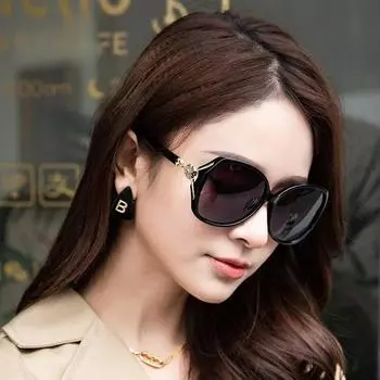 Женские поляризованные очки для вождения Солнцезащитные очки с диоптриями Женские винтажные солнцезащитные очки с большой оправой Zero -0