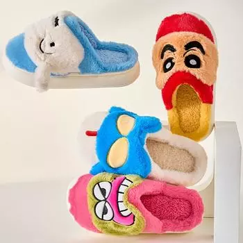 Женские полутапочки зимние плюс бархатные хлопковые туфли 36/37 темно-красного