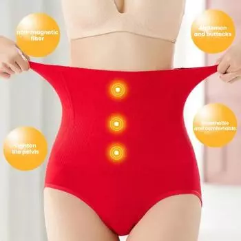 Женские послеродовые трусики, бесшовные, с высокой талией, для контроля живота, для похудения, подтяжки ягодиц, однотонные, мягкие, дышащие, эластичные, антисептические, большие размеры, женские M красный